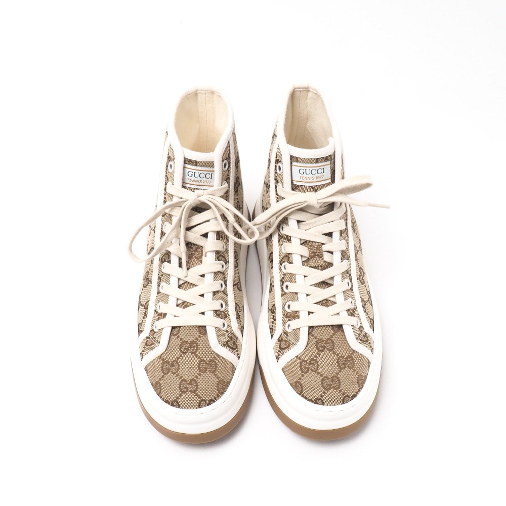 A (未使用に近い)】□美品□GUCCI グッチ グッチテニス1977 スニーカー