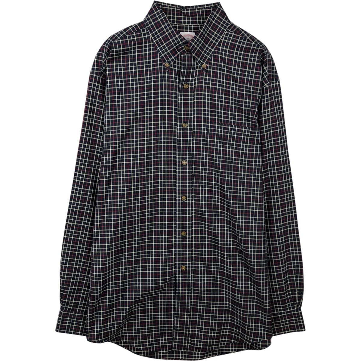 古着 ブルックスブラザーズ Brooks Brothers Est.1818 長袖 ボタンダウンチェックシャツ メンズM相当/eaa642885