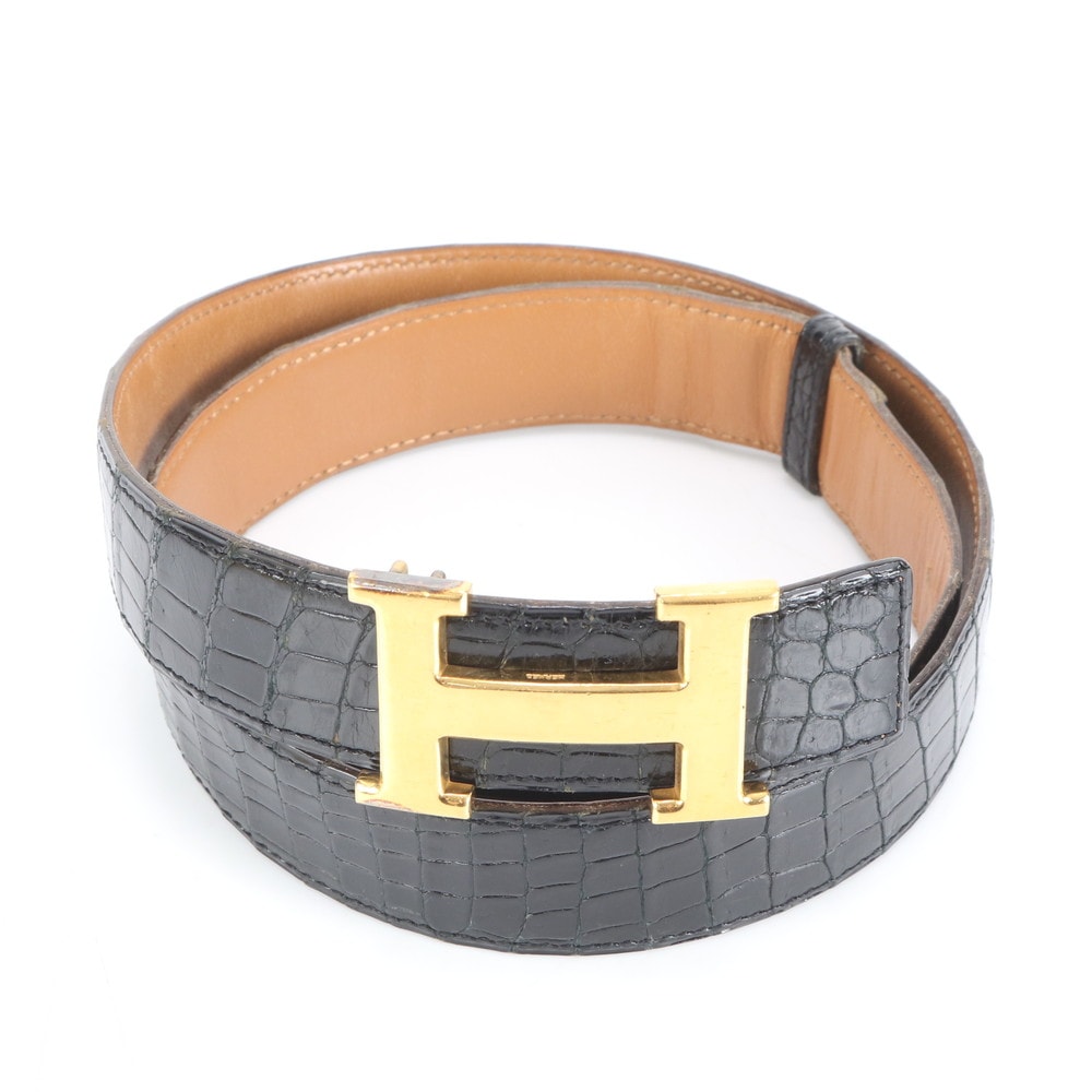 目立った傷や汚れなし】□美品 エルメス 〇I 刻印 Hロゴ バックル