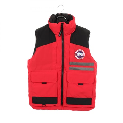 カナダグース CANADA GOOSE DUNCAN VEST ダウンベスト 衣料品 アウター ポリエステル メンズ レッド系 4157M 【中古】
