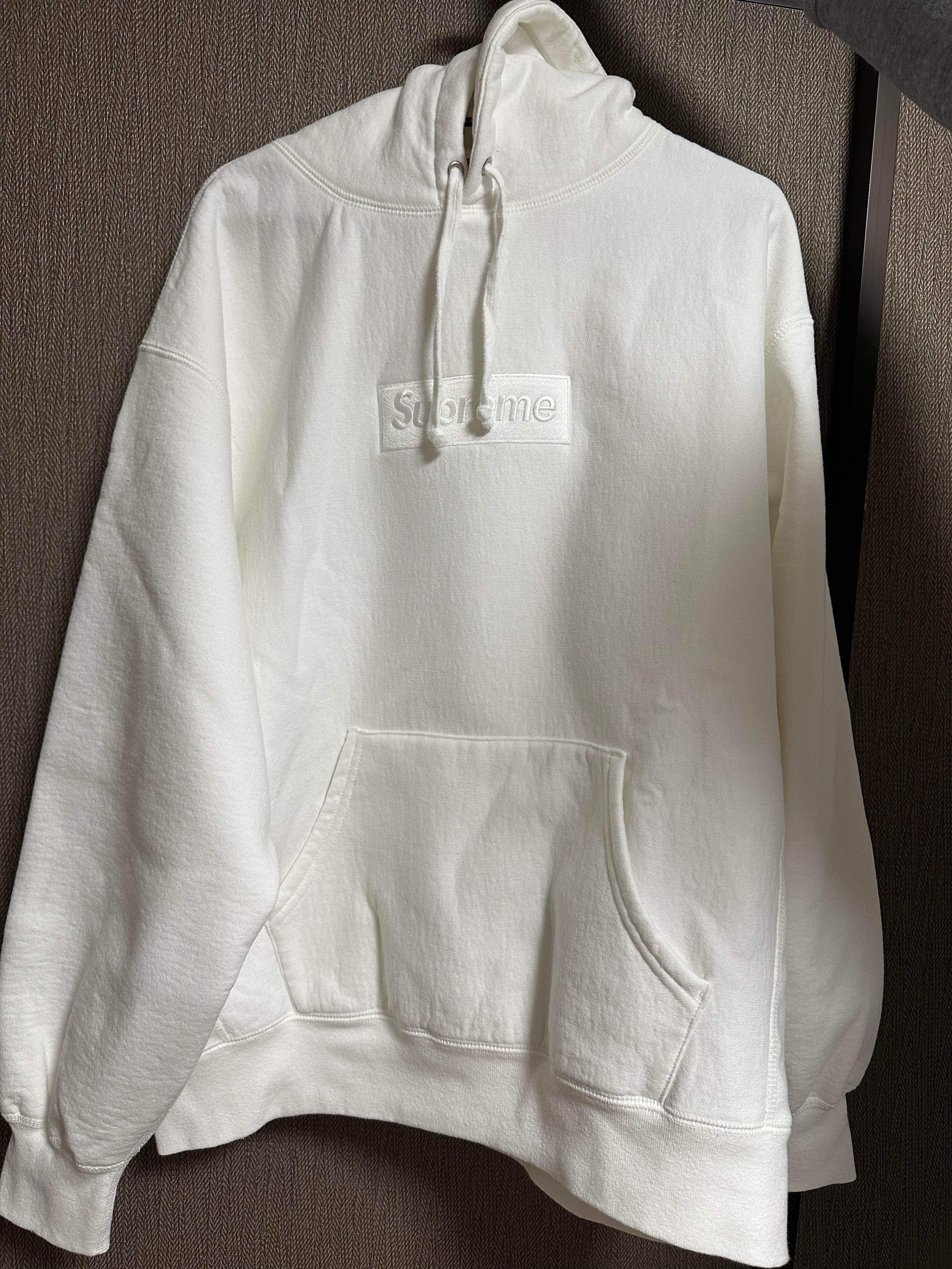 Supreme Box Logo Hooded Sweatshirt "White" (23FW)