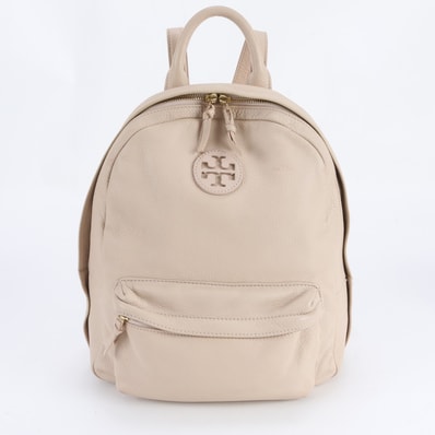 ■美品 トリーバーチ ベージュリュックサック レザー