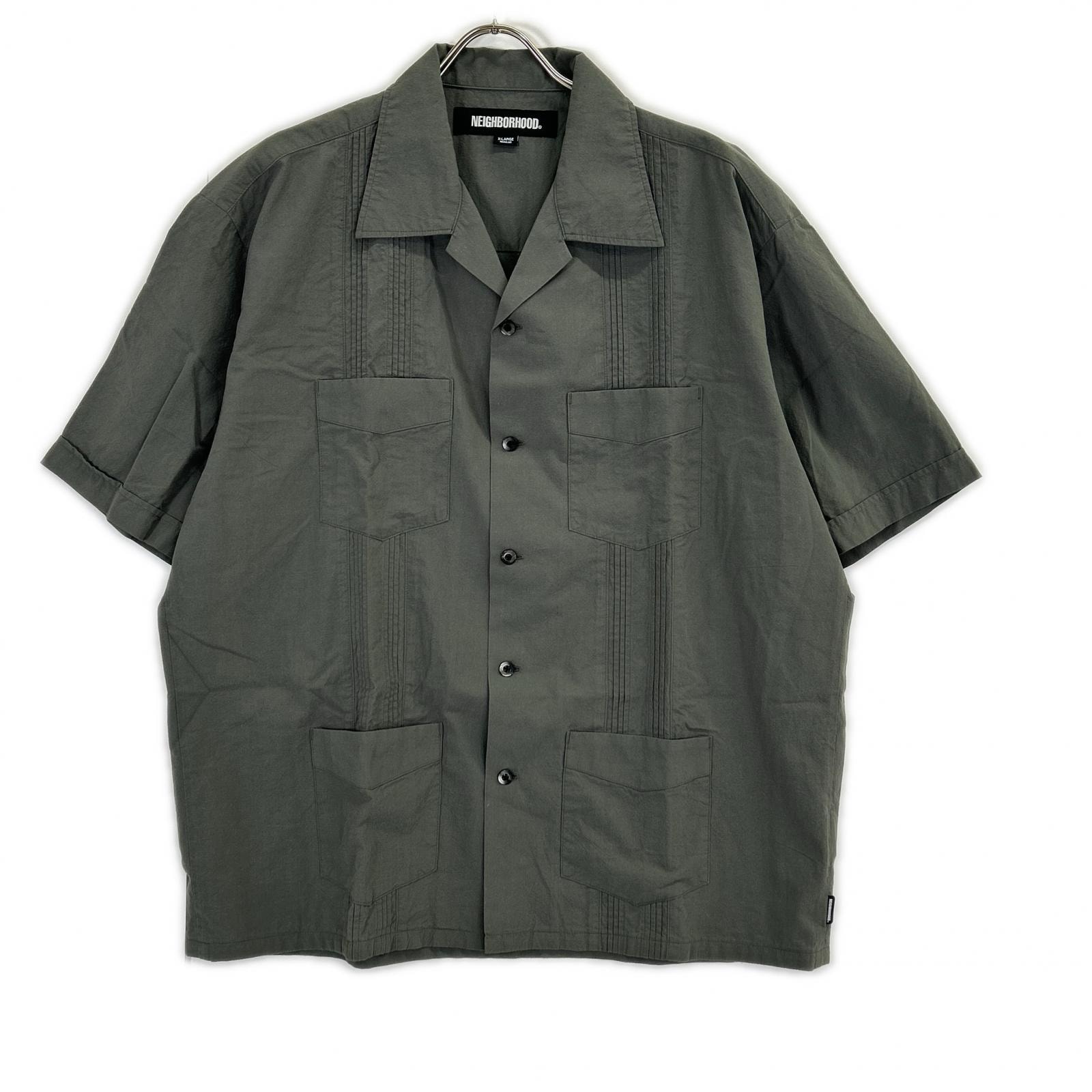 ネイバーフッド 251AQNH-SHM05 25SS カーキ GUAYABERA SHIRT SS 半袖シャツ X L