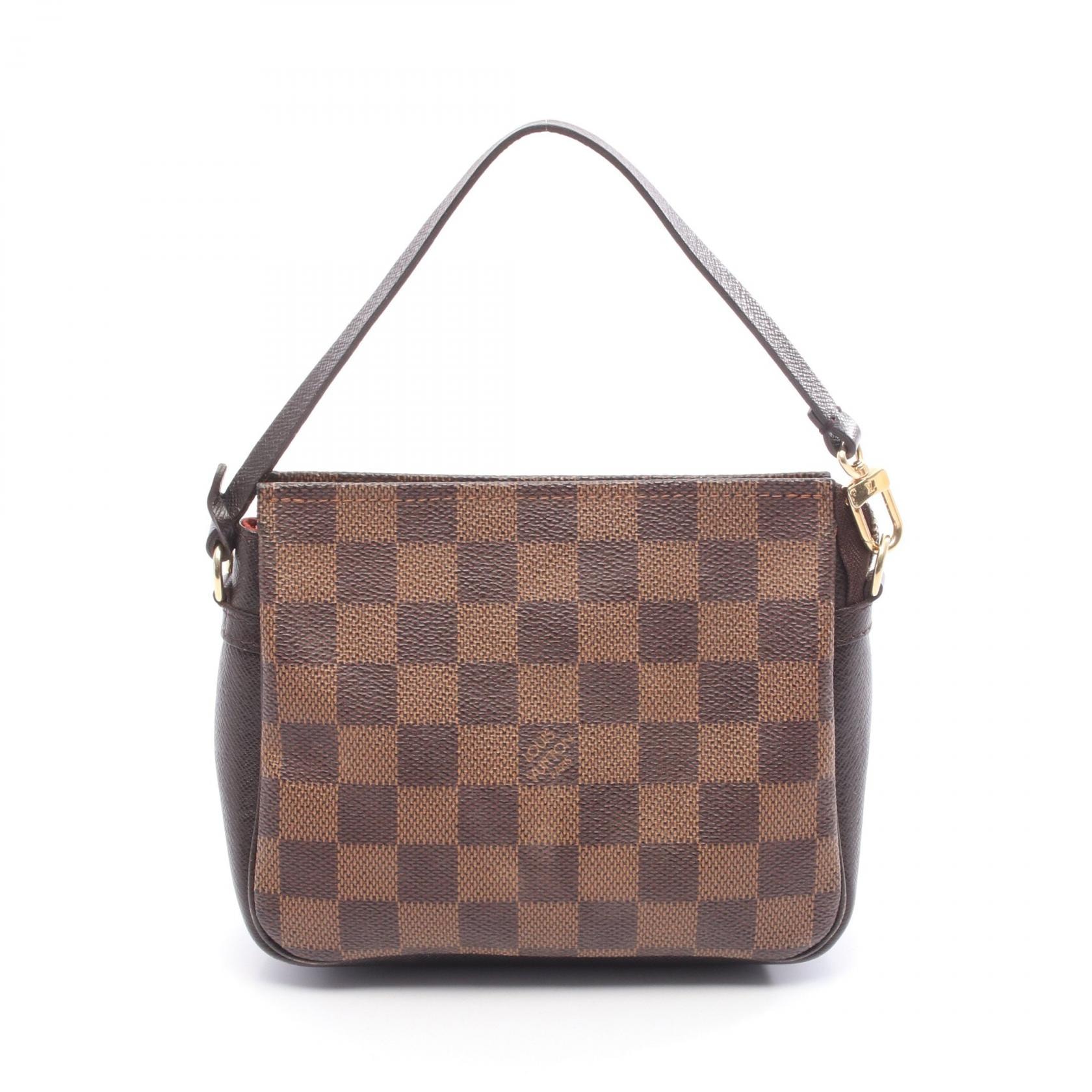 ルイ・ヴィトン LOUIS VUITTON トゥルース メイクアップ ハンドバッグ バッグ PVCコーティングキャンバス レザー ダミエ エベヌ レディース ブラウン系 N51982 【中古】