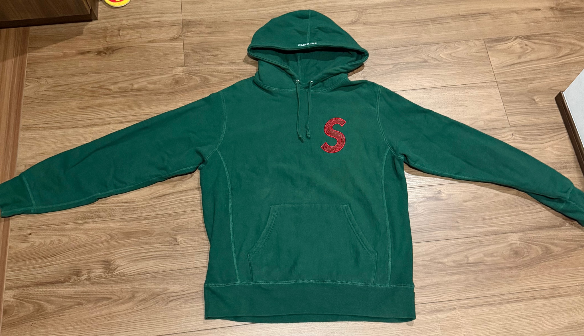Supreme S Logo Hooded Sweatshirt "Dark Green" (18FW)