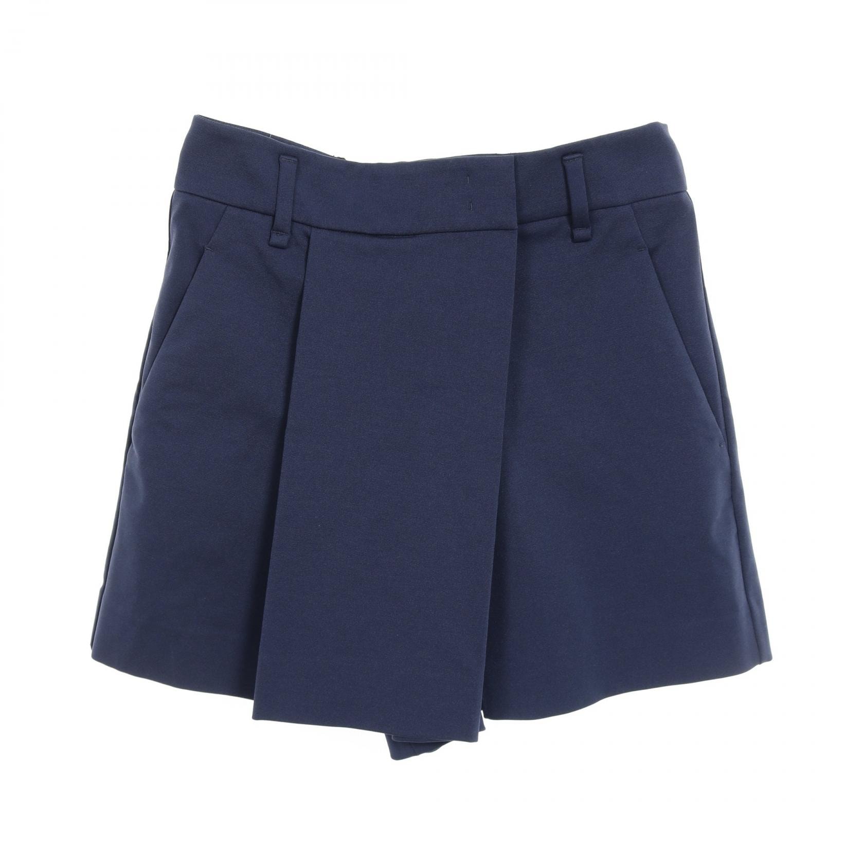 ジルサンダー JIL SANDER パンツ 衣料品 ボトムス レーヨン ナイロン / ポリウレタン レディース ネイビー系 【中古】