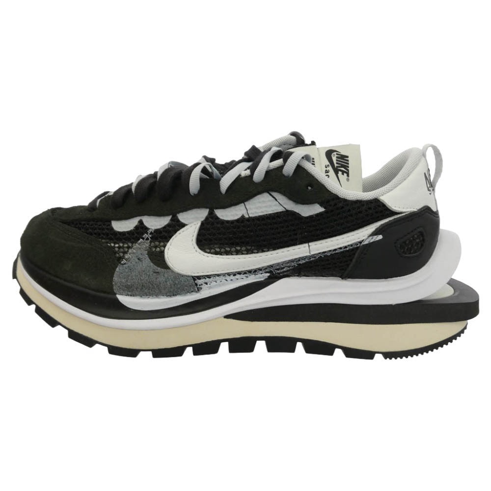 NIKE ナイキ CV1363-001 【フェイクバスターズ鑑定済】× sacai Vapor Waffle サカイ ヴェイパーワッフル ローカット スニーカー オフホワイト系 ブラック系 27cm【極上美品】【中古】