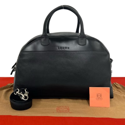 LOEWE ロエベ レザー ショルダーバッグ ブラック
56214