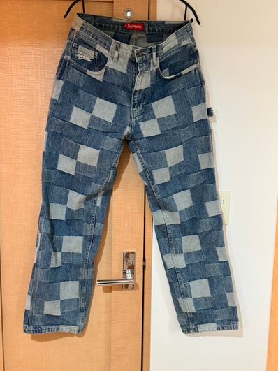 Supreme Patched Denim Painter Pant "Blue"