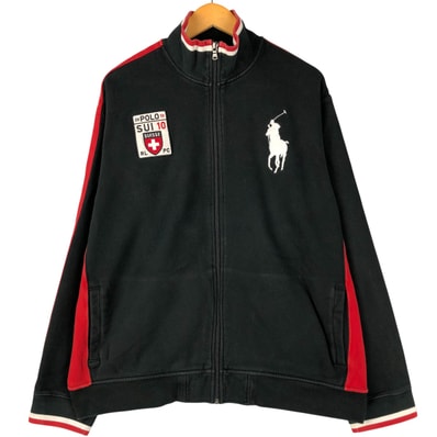 古着 ラルフローレン Ralph Lauren POLO by Ralph Lauren ビッグポニー フルジップスウェットシャツ トレーナー メンズXXL相当/eaa597162