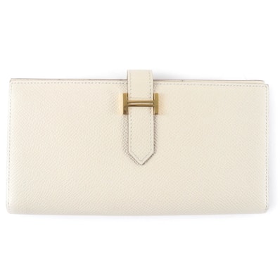 極美品 エルメス 長財布 ベアン スフレ レディース