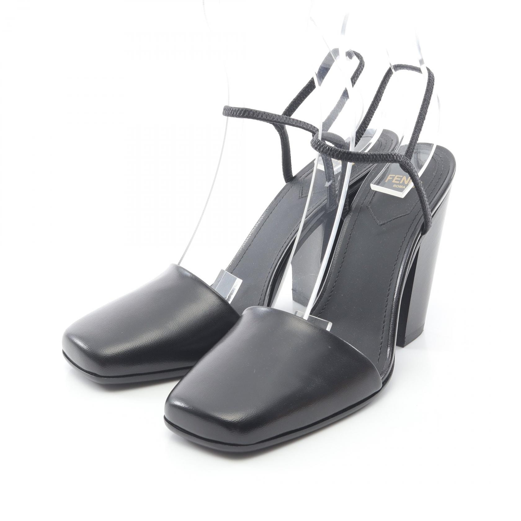 フェンディ FENDI ミュール 靴 レザー レディース ブラック系 8J8492 【中古】