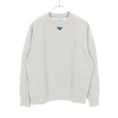 プラダ PRADA スウェット 衣料品 トップス コットン レディース グレー系 【中古】
