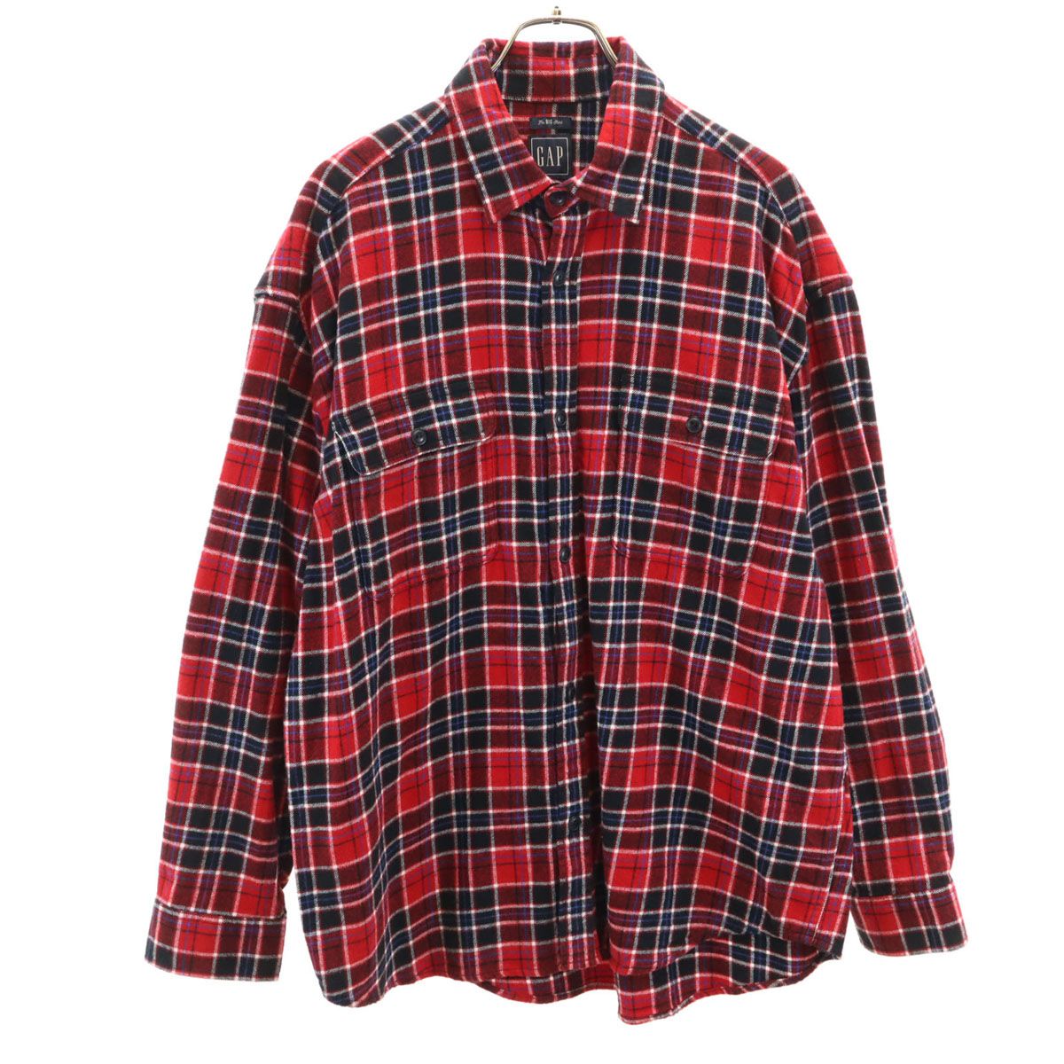 GAP 長袖 ビッグシルエット ネルシャツ