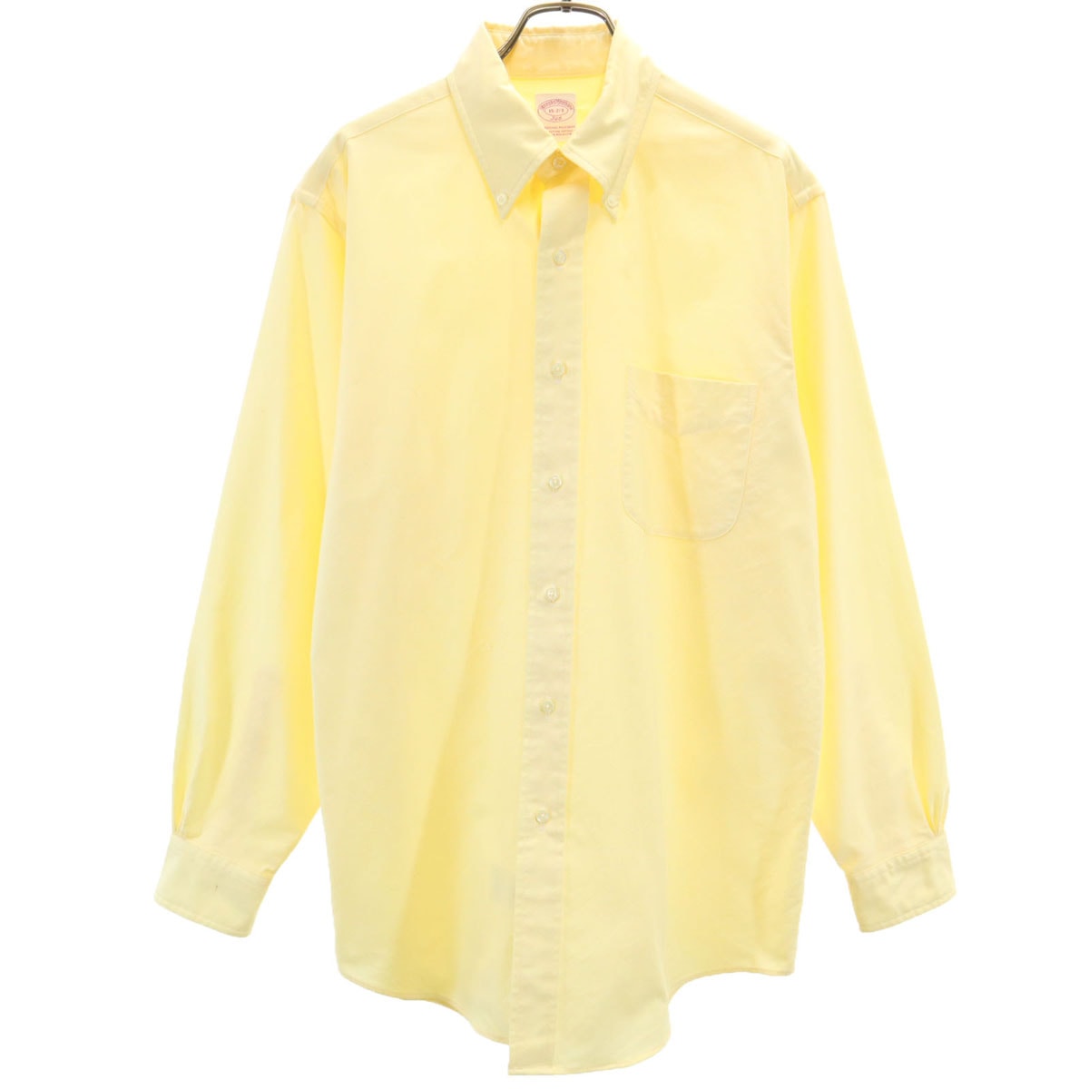 Brooks Brothers ブルックスブラザーズ 長袖 ボタンダウンシャツ 15-2/3 イエロー
