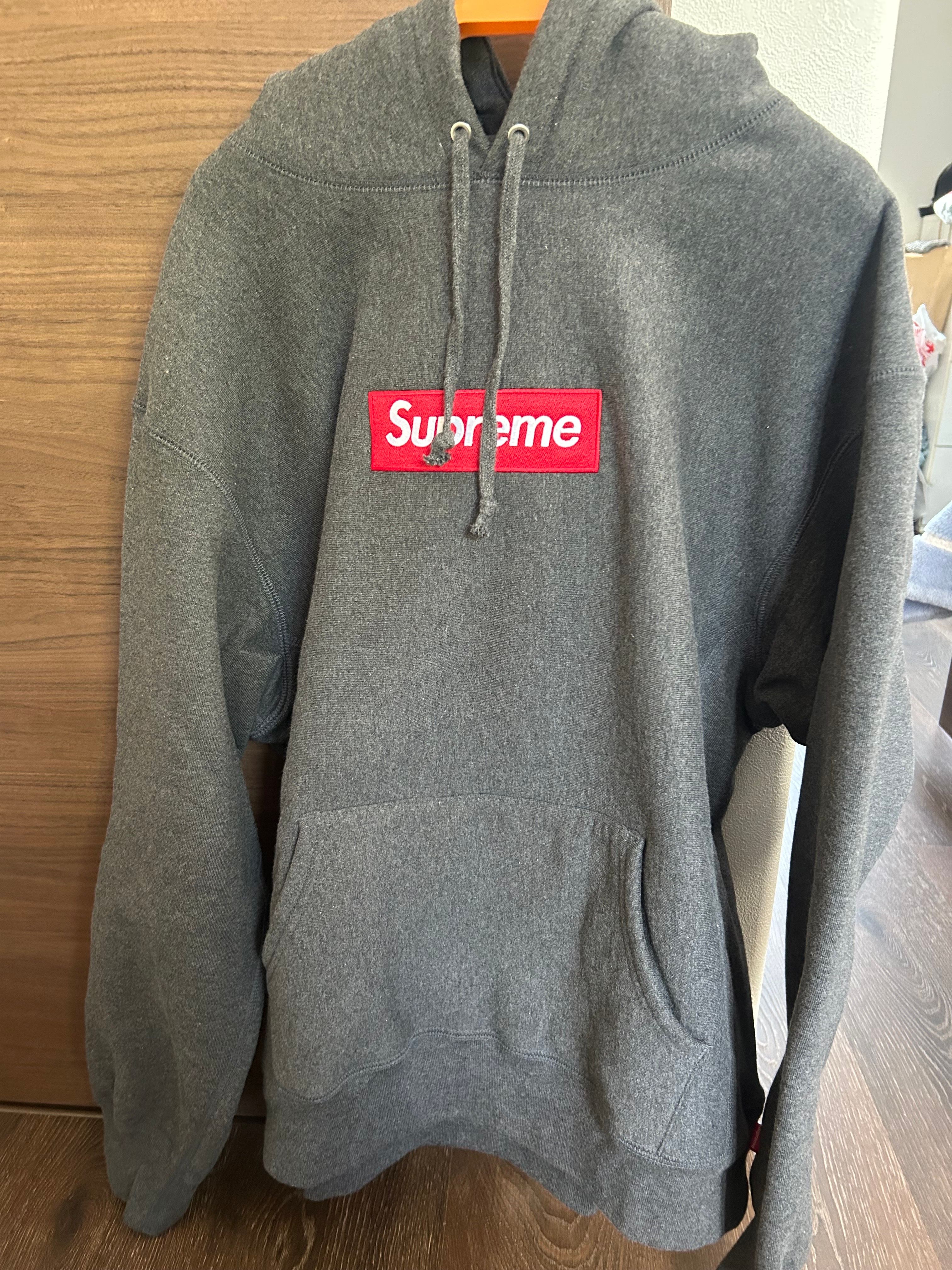 Supreme Box Logo Hooded Sweatshirt "Charcoal" (21FW)