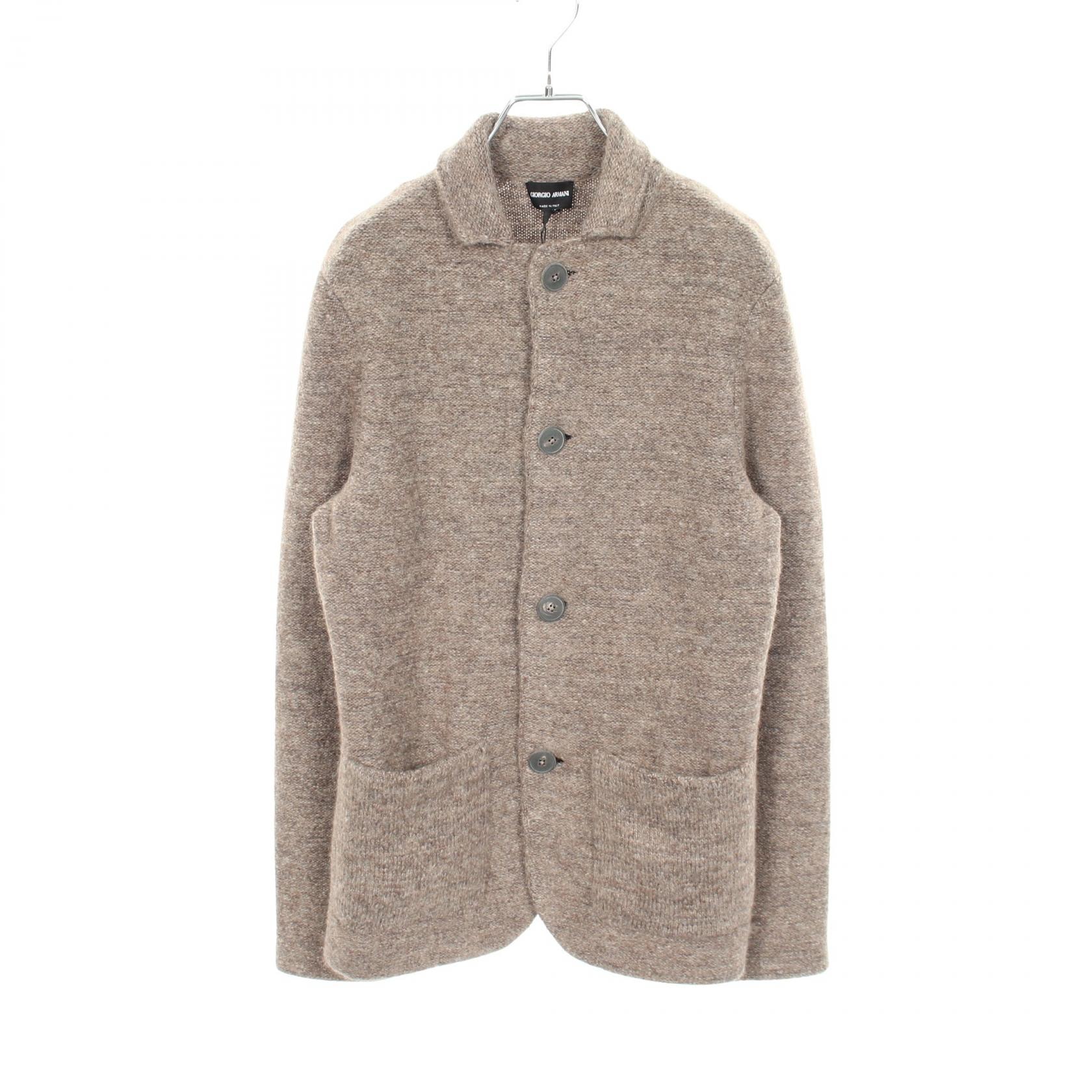 ジョルジオアルマーニ GIORGIO ARMANI ニット 衣料品 アウター ウール メンズ ブラウン系 6RSG06 【中古】