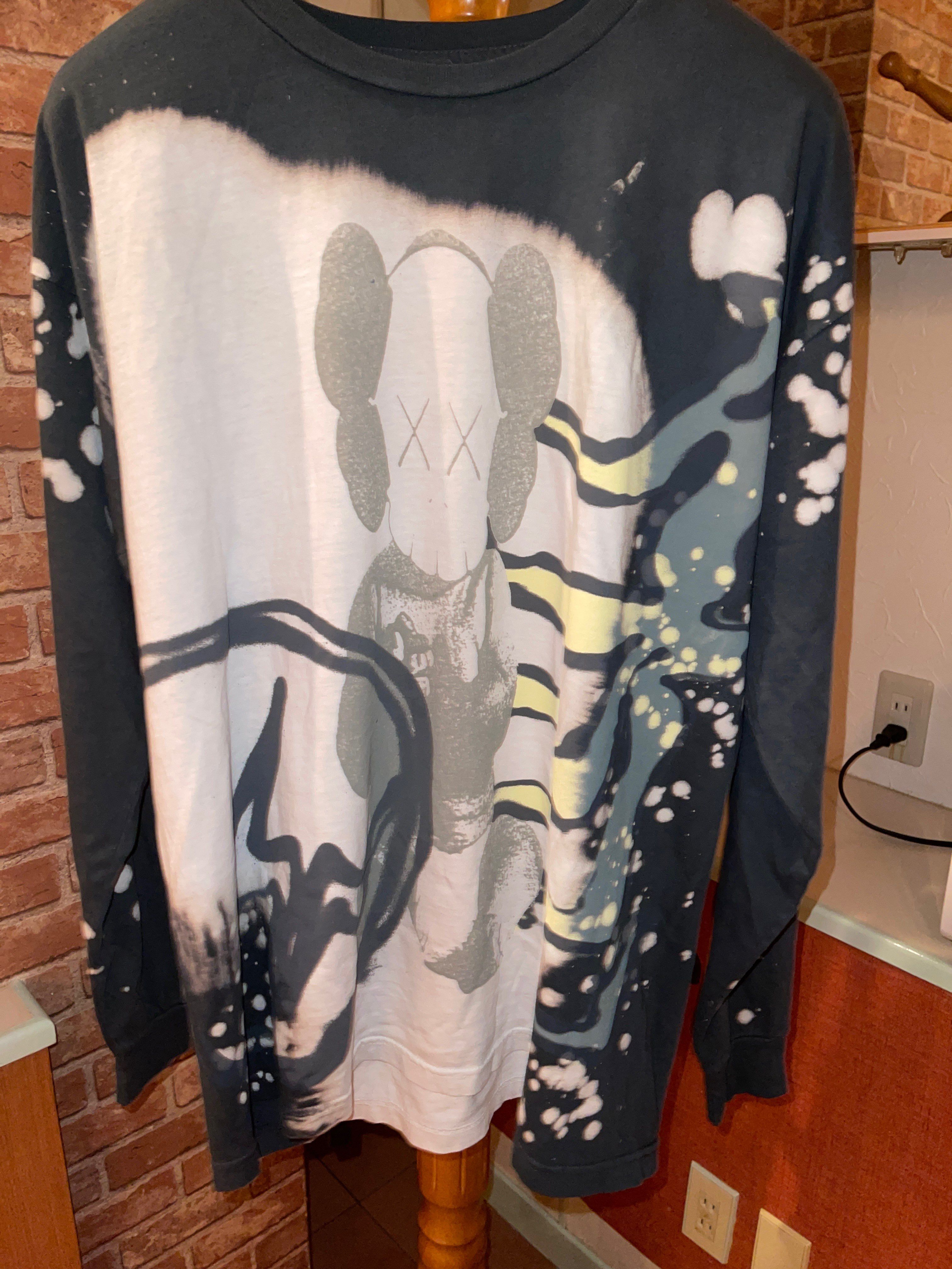 Travis Scott Cactus Jack x KAWS For Fragment L S Tee "Gray"