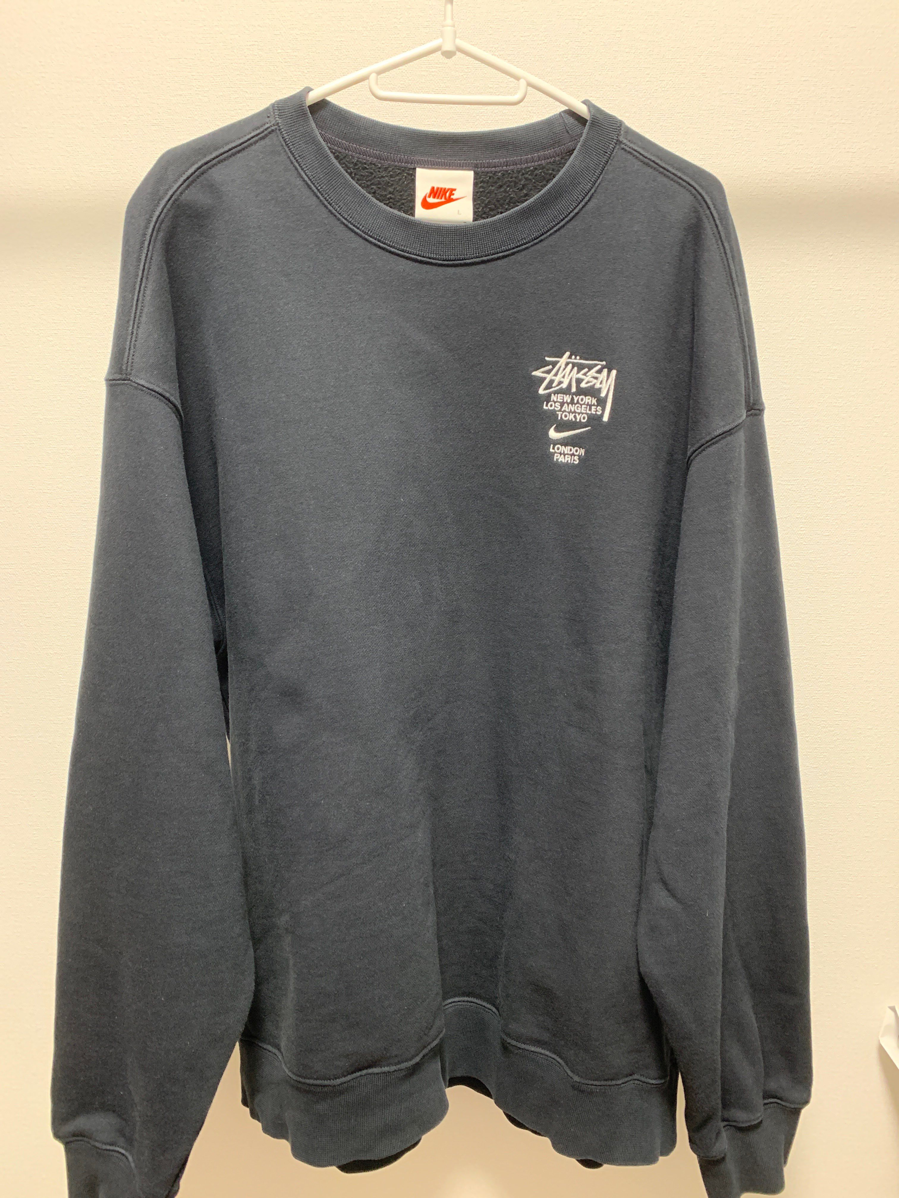 Nike x Stussy International Crewneck Sweatshirt (US Size) "Black" DC4198-010