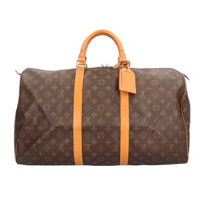 ルイヴィトン キーポル50 モノグラム ボストンバッグ モノグラムキャンバス M41426 ブラウン ユニセックス LOUIS VUITTON 中古