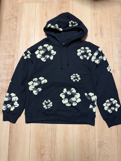 DENIM TEARS x CACTUS PLANT FLEA MARKET Wreath Hoodie "Black"