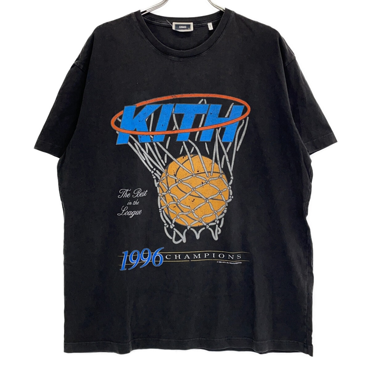 キス ×ニックス チャコール Tシャツ