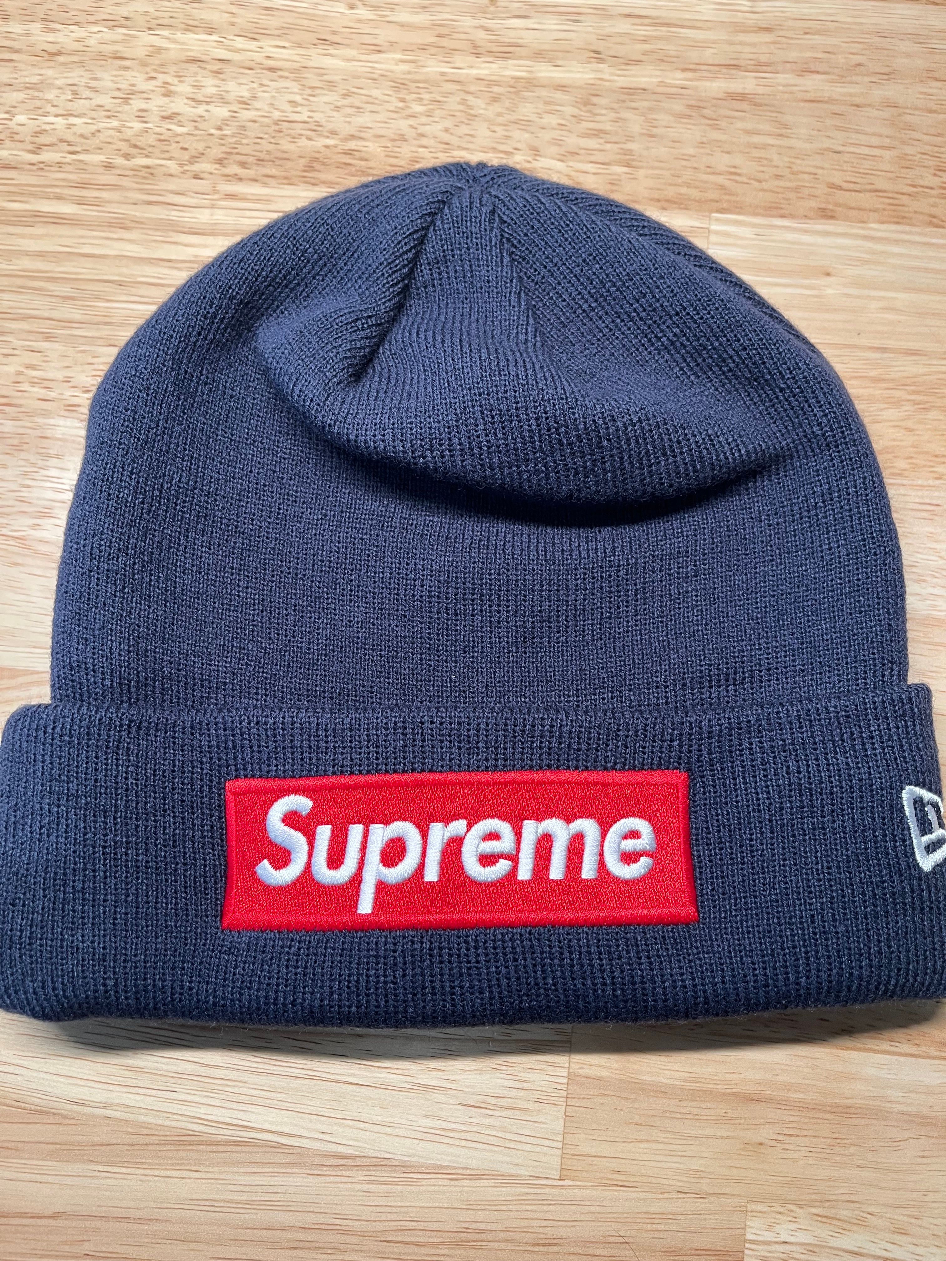 Supreme New Era Box Logo Beanie "Navy" (24FW)