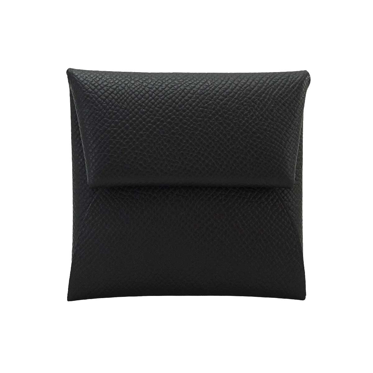 HERMES エルメス コインケース バスティア 黒 (ブラック) エプソン シルバー金具 B刻印 新品未使用