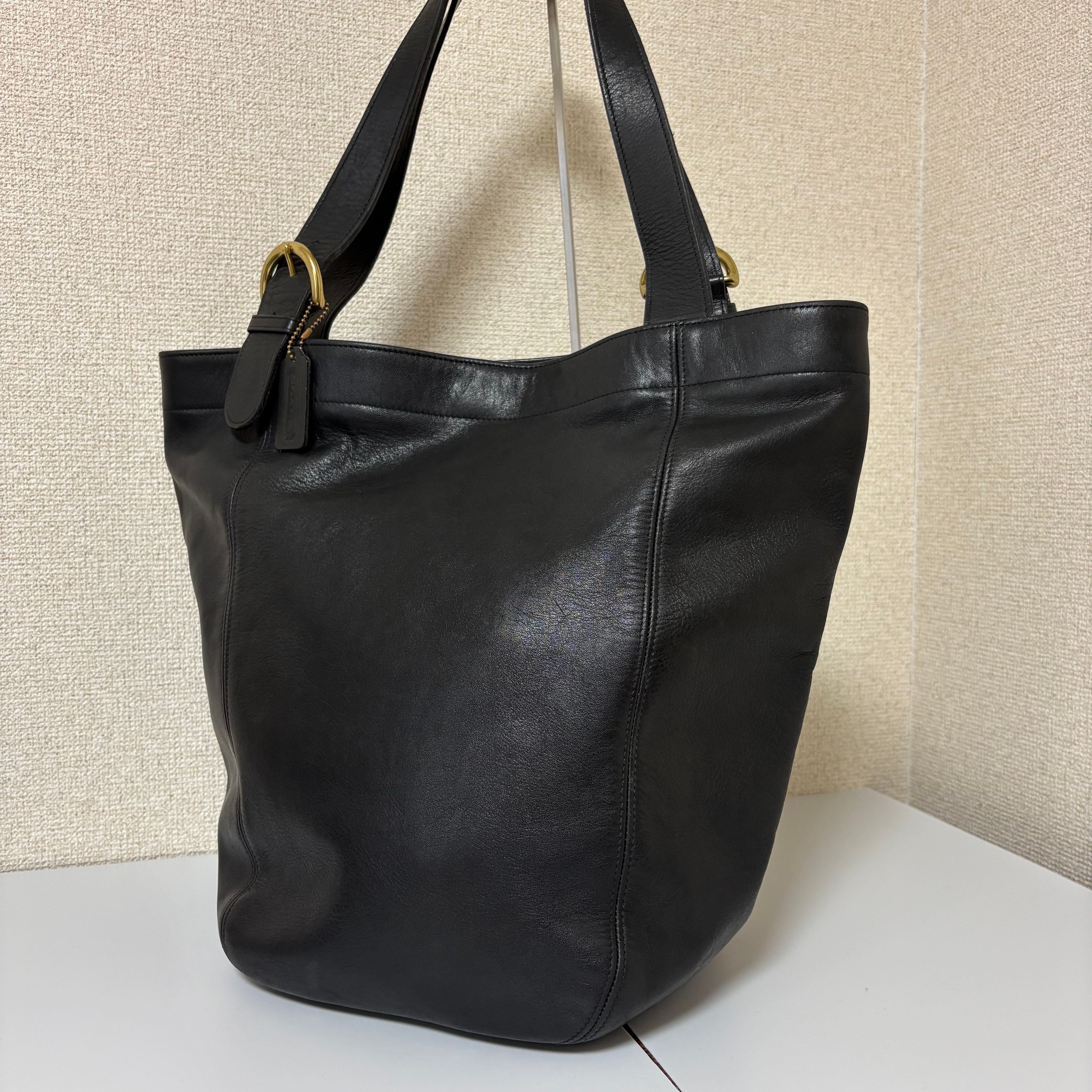 古着90年代☆美品☆COACH オールドコーチ オールレザートートバッグ　4082 大容量