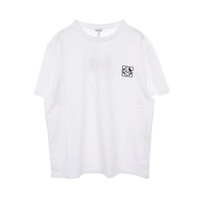 ロエベ LOEWE アナグラム リラックスフィット 半袖Tシャツ 衣料品 トップス コットン メンズ ホワイト系 H526Y22XD22100M 【新品】