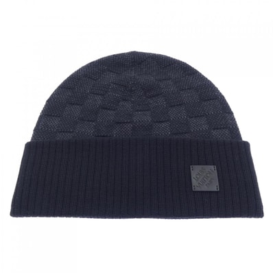 ルイヴィトン LOUIS VUITTON ビーニーネオプティ・ダミエ M77983 ニットキャップ
