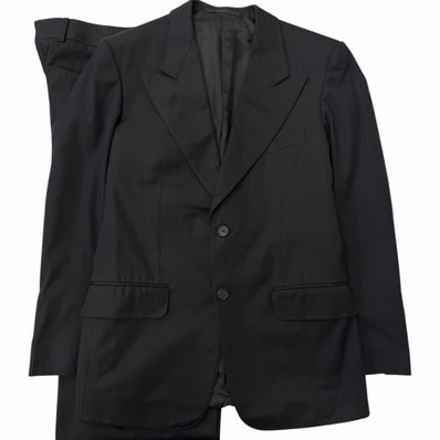 美品 グッチ スーツ ブラック メンズ 46