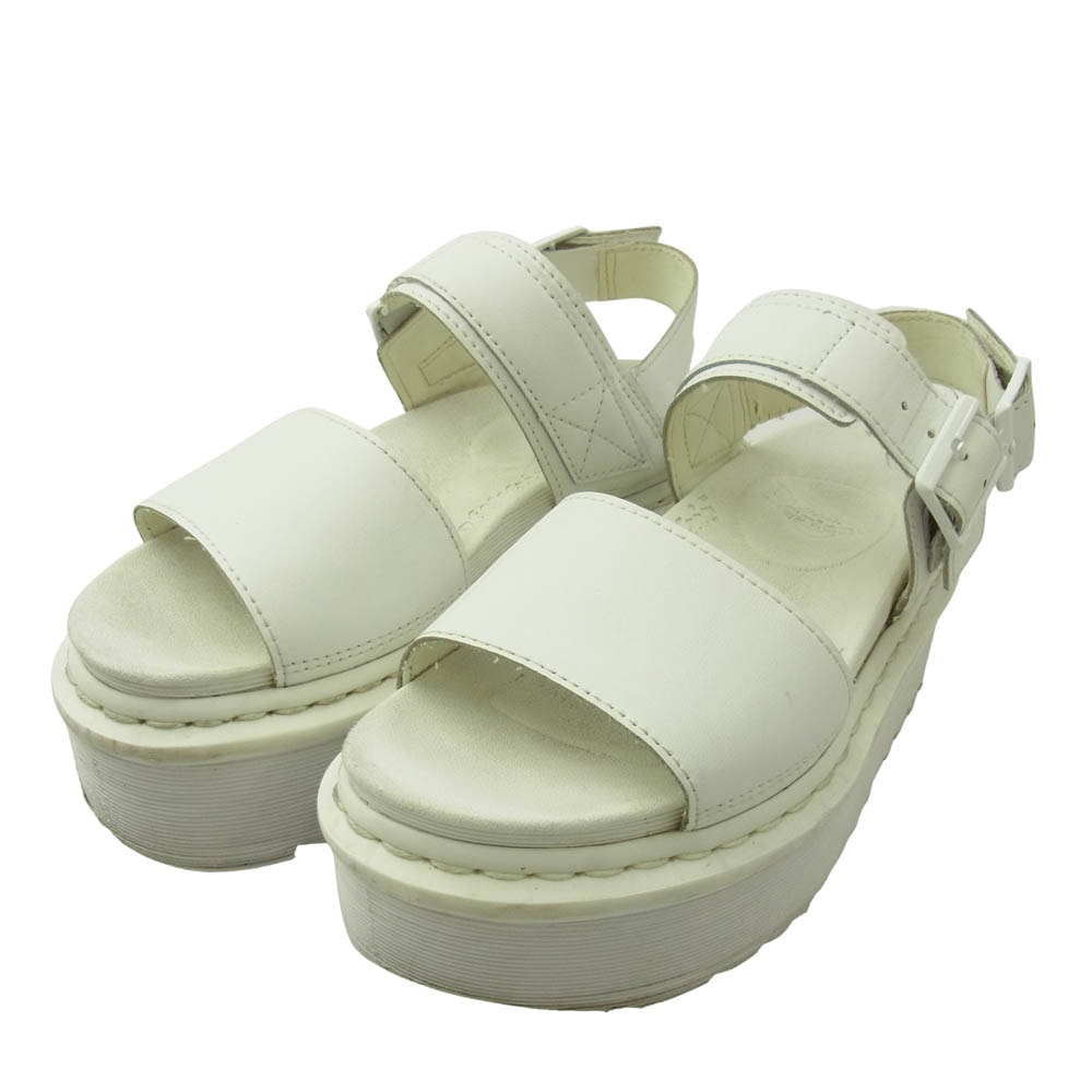 Dr.Martens ドクターマーチン サンダル AW006 VOSS QUAD SH 02 X シャークソール 厚底 レザー サンダル ホワイト系 UK3【中古】