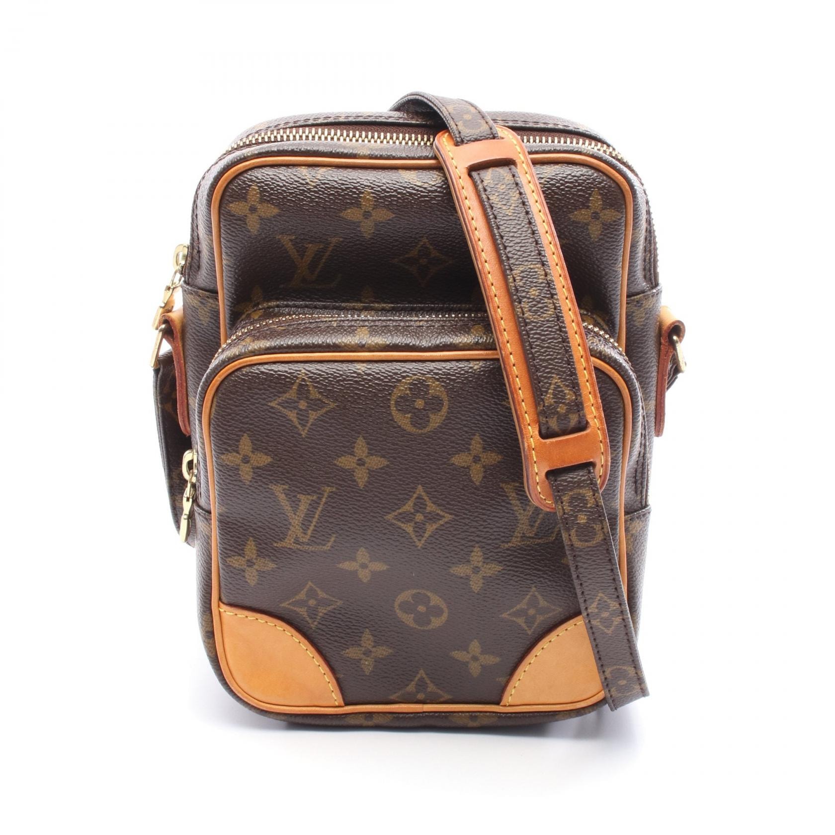 ルイ・ヴィトン LOUIS VUITTON アマゾン ショルダーバッグ バッグ PVCコーティングキャンバス レザー モノグラム レディース ブラウン系 M45236 【中古】