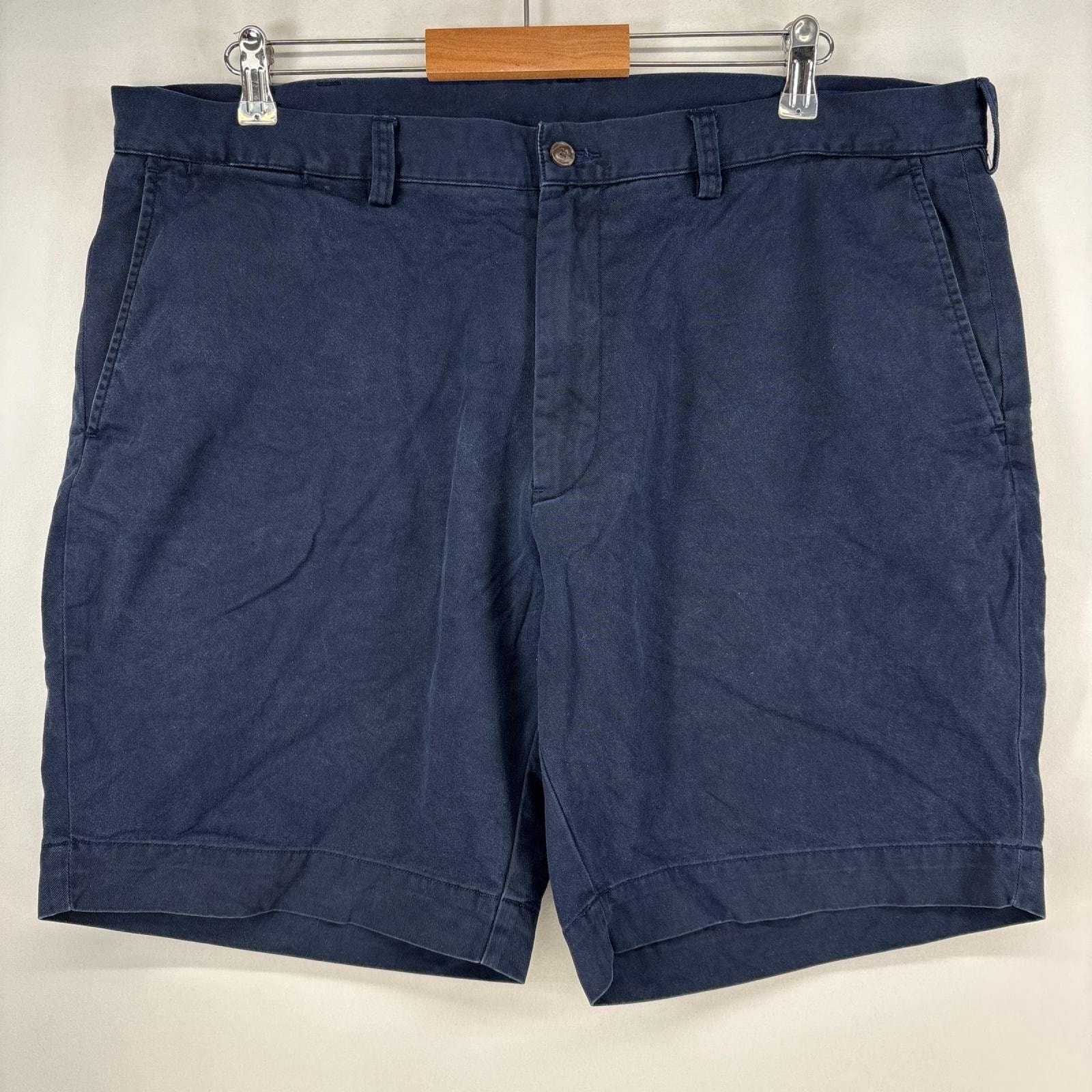 古着 ポロ・ラルフローレン POLO RALPH LAUREN ショートパンツ チノパン ハーフパンツ 大きいサイズ ロゴ w40 ネイビー メンズ
