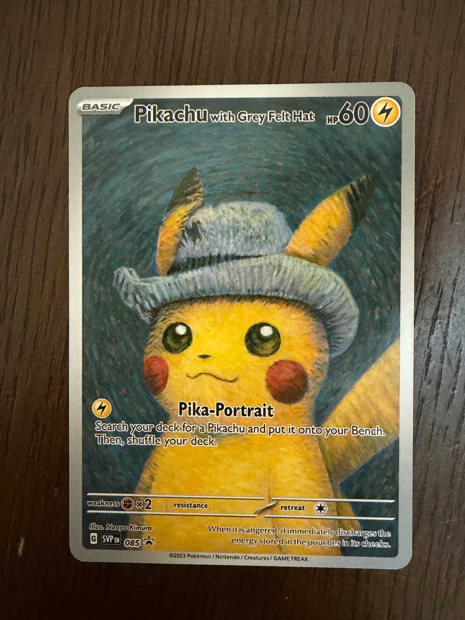 PSA9】ピカチュウ : プロモ [SVP EN 085](「ゴッホ展」 プロモーション