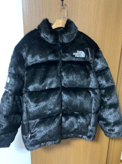 Supreme x The North Face Faux Fur Nuptse Jacket "Black"
