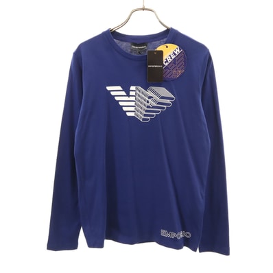 未使用 Emporio Armani エンポリオアルマーニ 長袖 Tシャツ 14A ネイビー ロンT