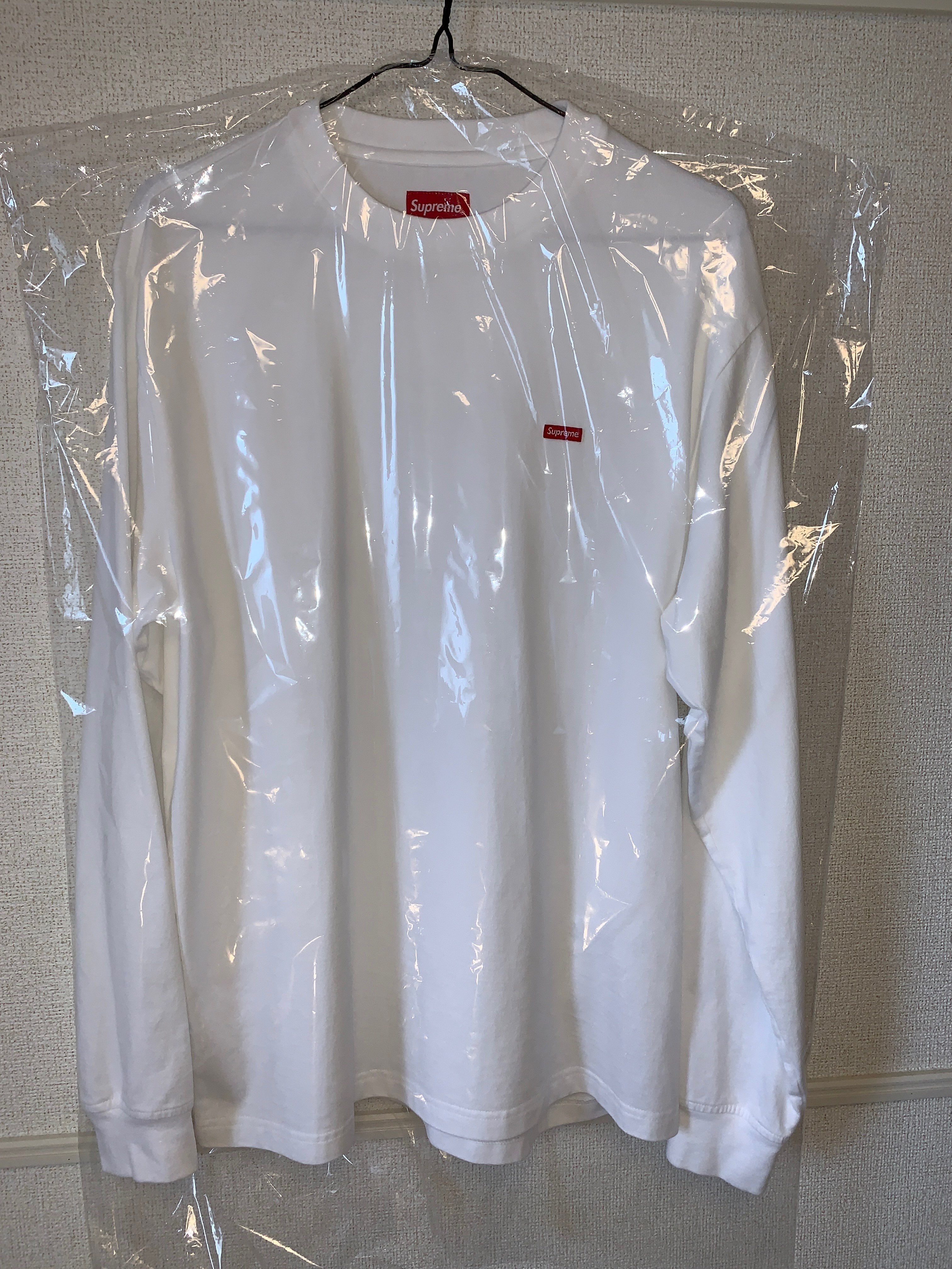 Supreme Small Box L/S Tee "White"(21FW)