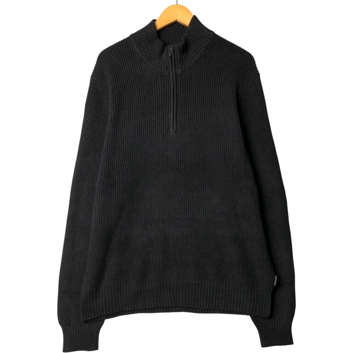 古着 ~90年代 カルバンクライン Calvin klein コットンニットハーフジップセーター メンズXL相当 ヴィンテージ/eaa576308