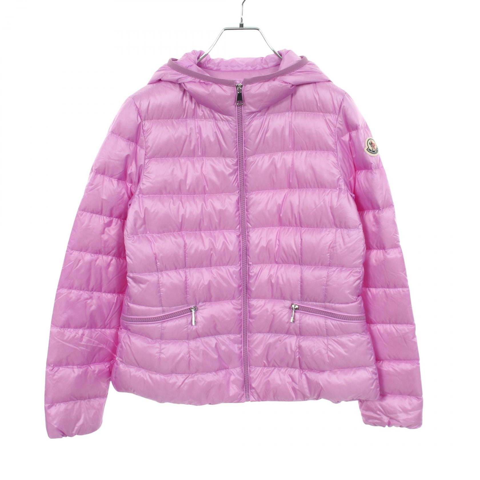 モンクレール MONCLER LISET キッズ フード付き ダウンジャケット 衣料品 アウター ナイロン レディース パープル系 1A00034 【中古】