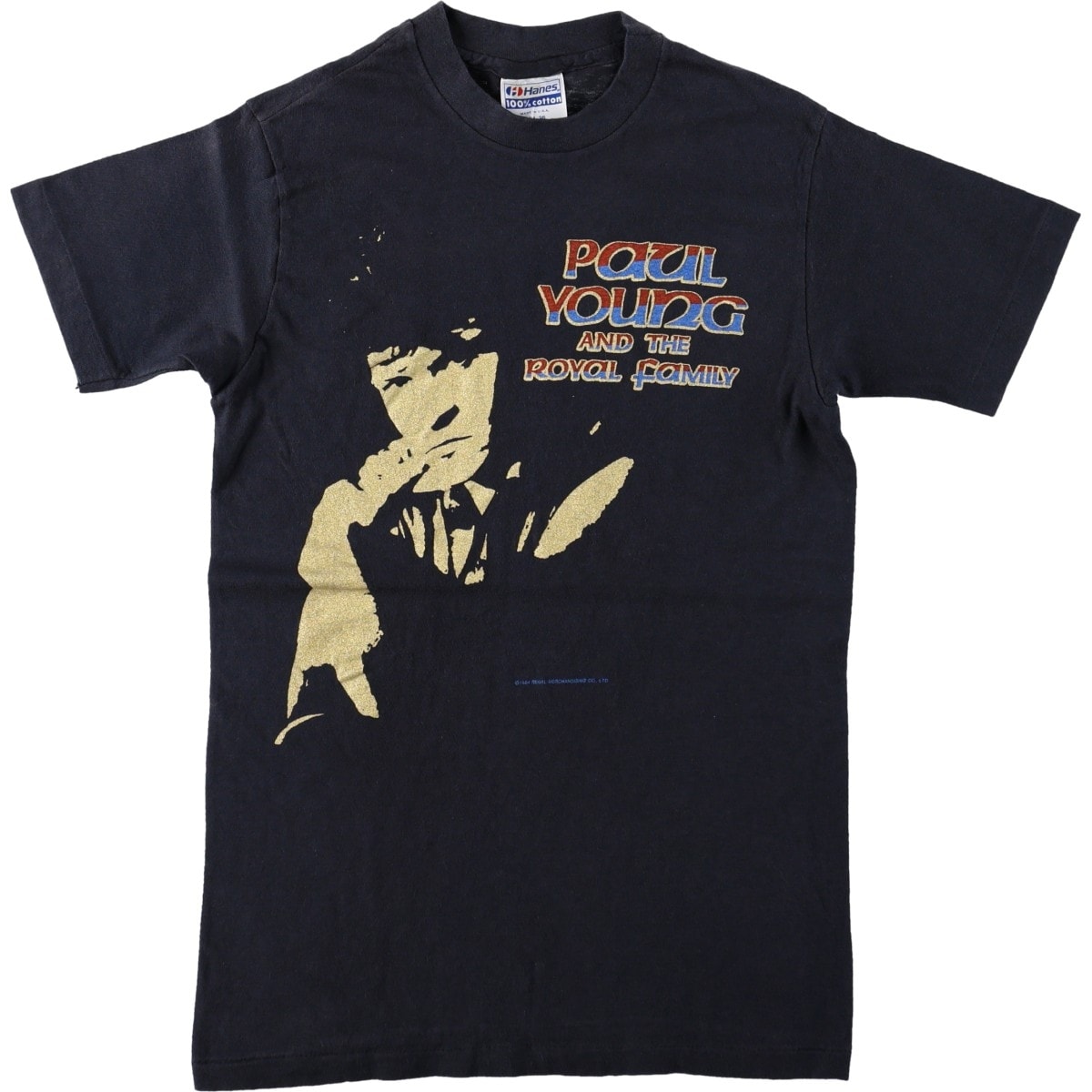 古着 80年代 ヘインズ Hanes Paul Young ポールヤング The Royal Family ザロイヤルファミリー バンドTシャツ バンT USA製 レディースS相当 ヴィンテージ/eaa677279