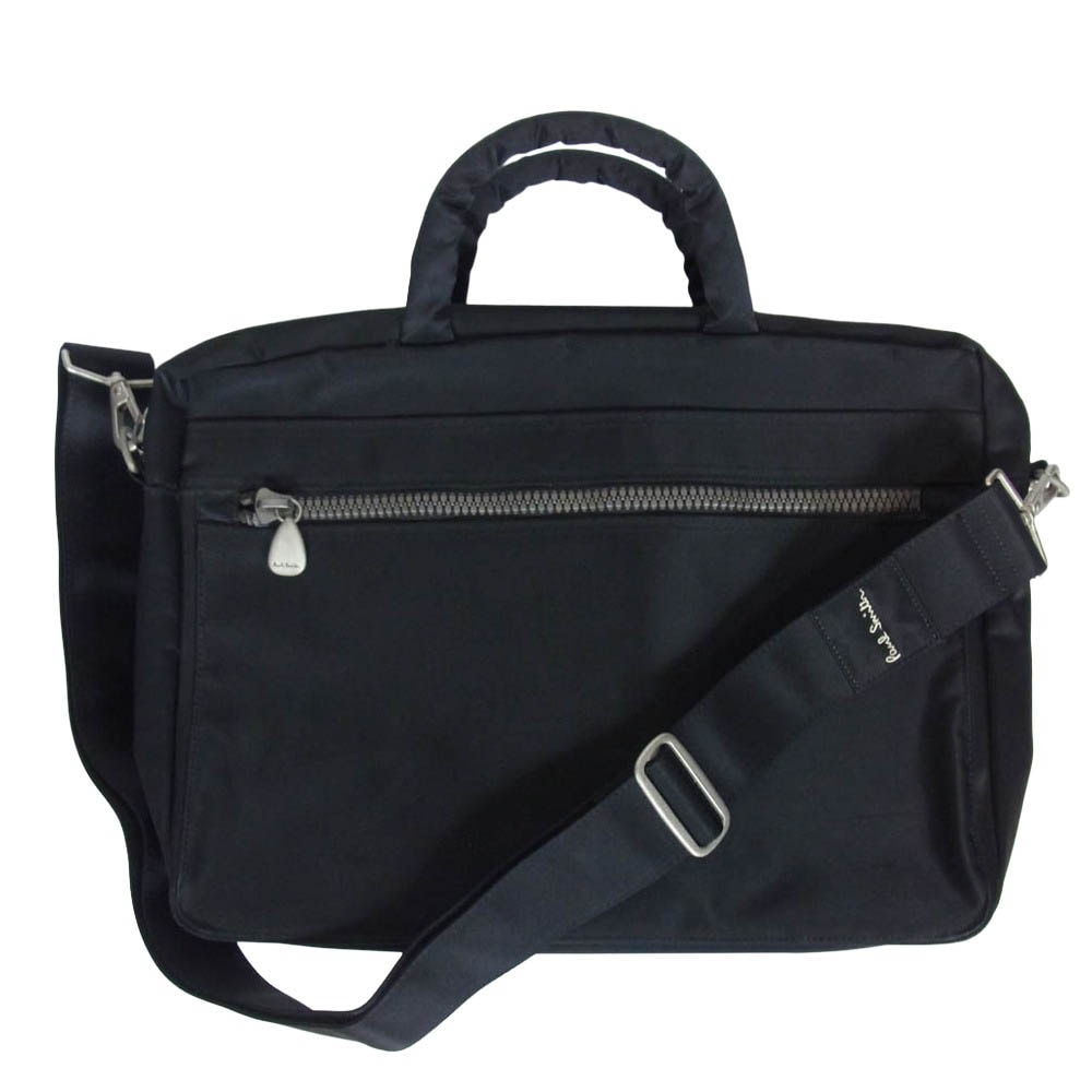 Paul Smith ポール・スミス 2WAY ショルダー ナイロン ブリーフケース ビジネスバッグ ブラック系【中古】