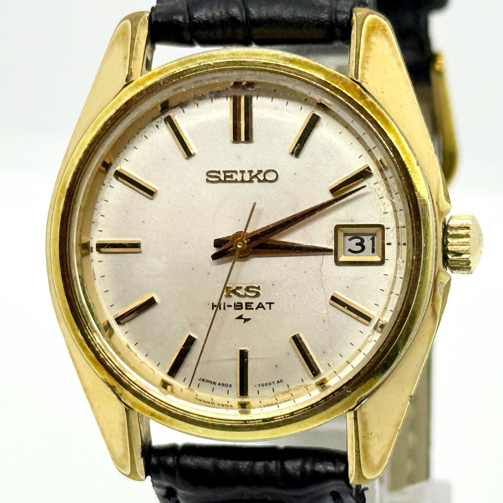 SEIKO セイコー KING SEIKO キングセイコー ハイビート 4502-7001 シルバー 手巻き メンズ 腕時計 稼働品