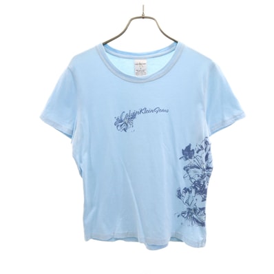 Calvin klein Jeans カルバンクラインジーンズ 半袖 Tシャツ M 水色