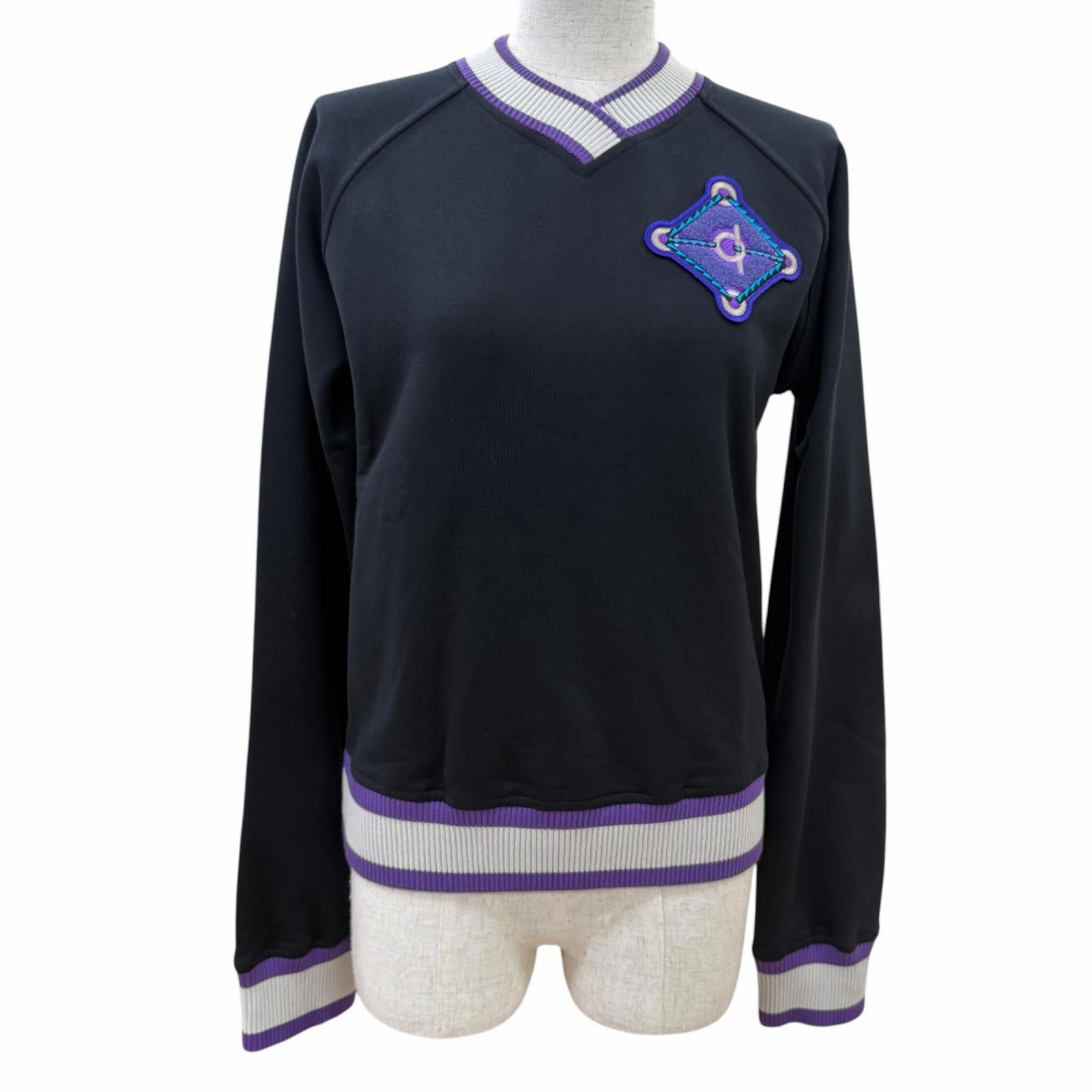 未使用品 エルメス スウェット FIGURE ARTISTIQUE 黒 34