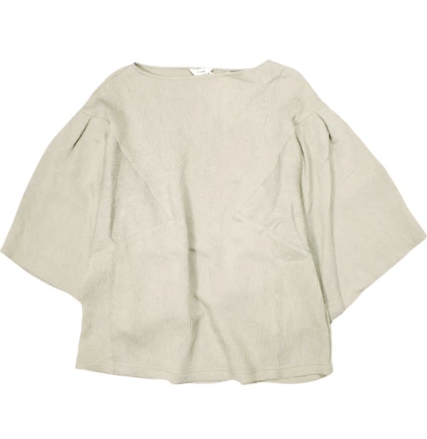 新品 CLANE クラネ 21SS SQUARE SLEEVE SHORT TOPS スクエアスリーブショートトップス 10122-4152 1 BEIGE 定価20,900円 カットソー ブラウス トップス g23085