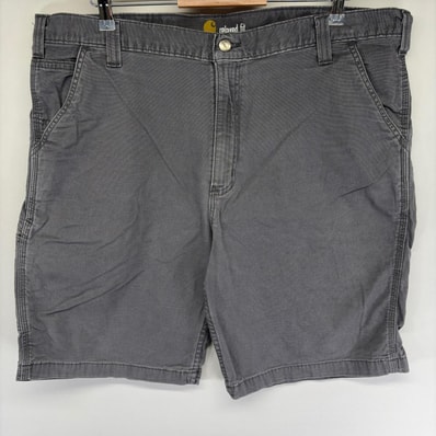 古着 カーハート Carhartt ダック パンツ ペインターパンツ ワーク ワンポイントロゴ ジッパーフライ w42 グレー系 メンズ