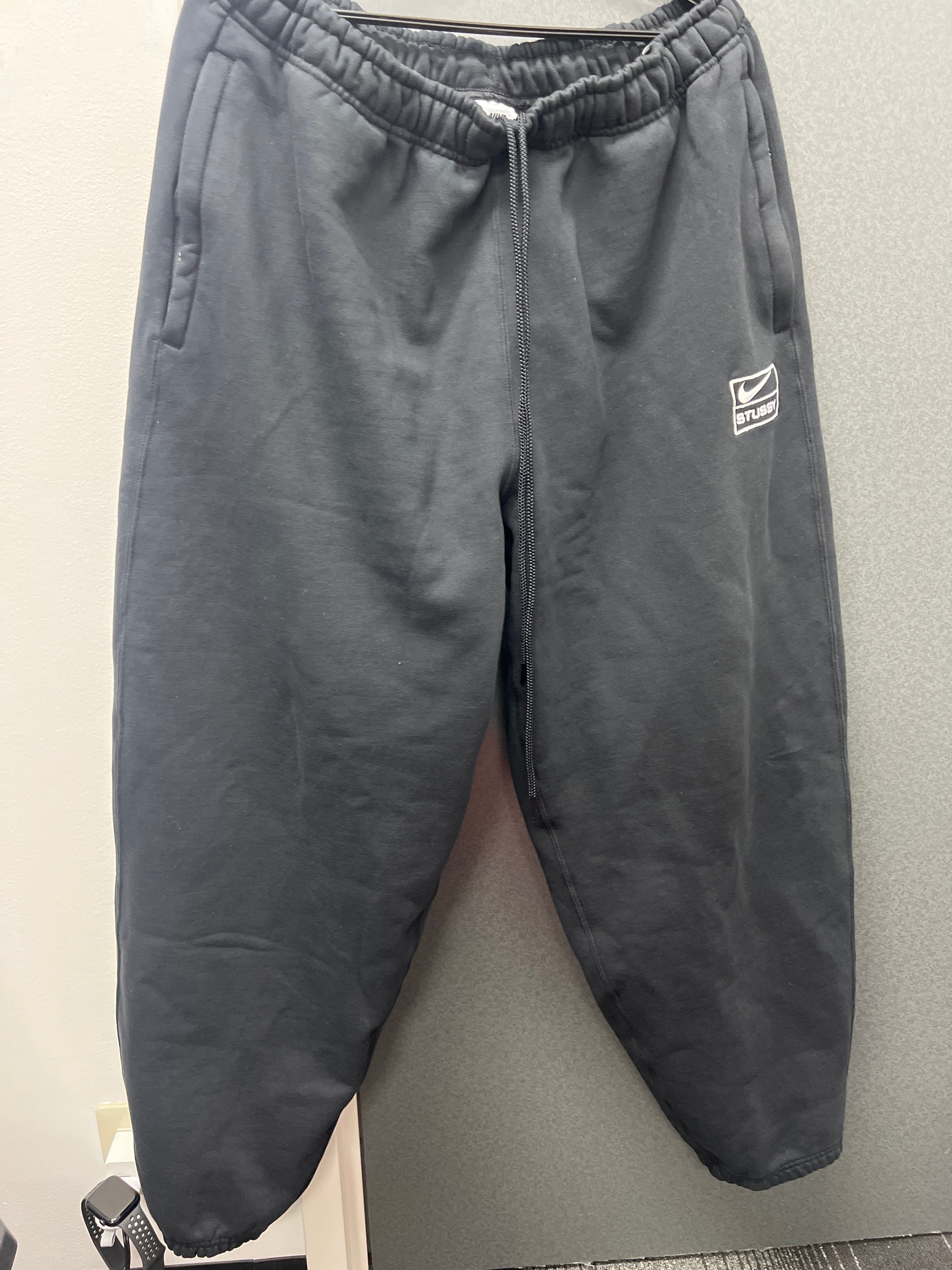 Stussy × Nike NRG Washed Fleece Pant (US Size) "Black" DN4030-010