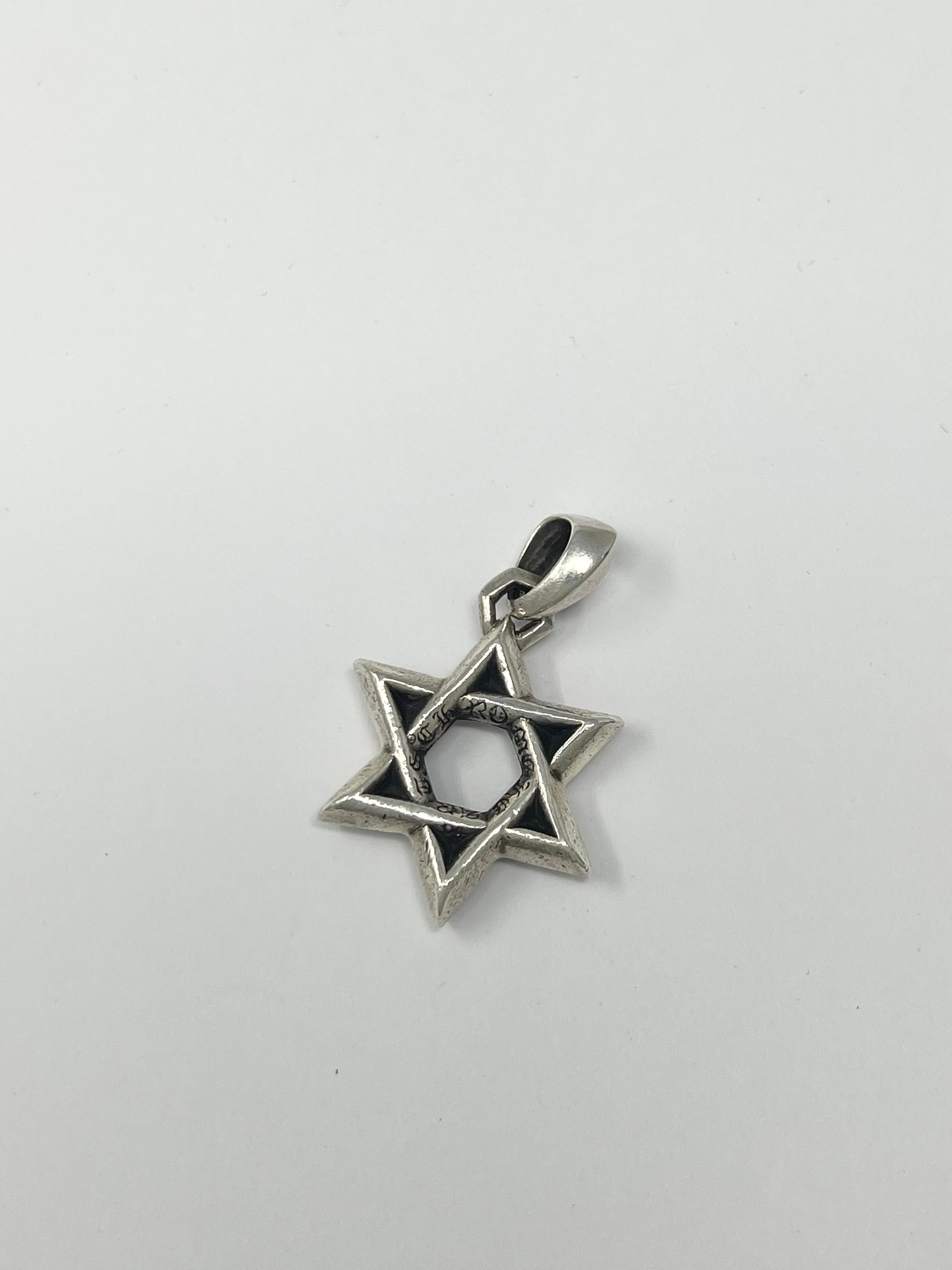 Chrome Hearts Small Star of David Pendant "Silver"